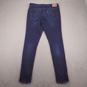 LEVIS 711 Jeans Womens Size 31 Skinny Leg Mid Rise Dark Wash Stretch Denim 31x30